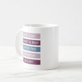 Mein Beitrag zur lebenslangen Motivierend Kaffee-T Kaffeetasse (Vorderseite Links)