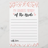 Mein beliebtes Memory Brautparty oder Hen Party (Vorderseite)