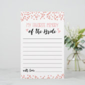 Mein beliebtes Memory Brautparty oder Hen Party (Stehend Vorderseite)
