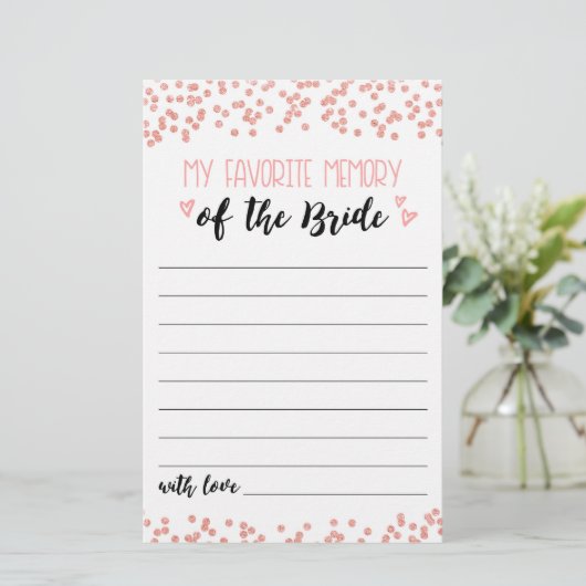 Mein beliebtes Memory Brautparty oder Hen Party (Stehend Vorderseite)