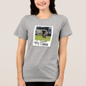 Mein benutzerdefinierter Senior Picture Soccer Tri-Blend Shirt (Vorderseite)