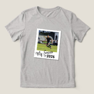Mein benutzerdefinierter Senior Picture Soccer Tri-Blend Shirt