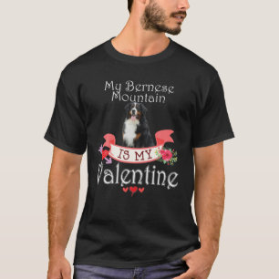 Mein Berner Hund ist mein Valentine Lover Happ T-Shirt
