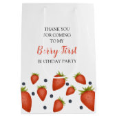 Mein Berry First Geburtstag Mittlere Geschenktüte (Rückseite)