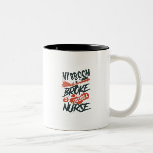 Mein Besen brach, also wurde ich eine Zweifarbige Tasse