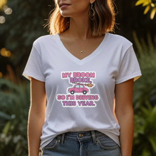 Mein Besen brach lustiger Hexenzitat Halloween H T-Shirt