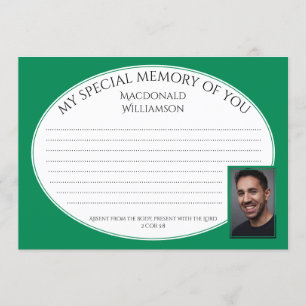 MEIN BESONDERES MEMORY FÜR SIE Foto Dolmetschkar Einladung