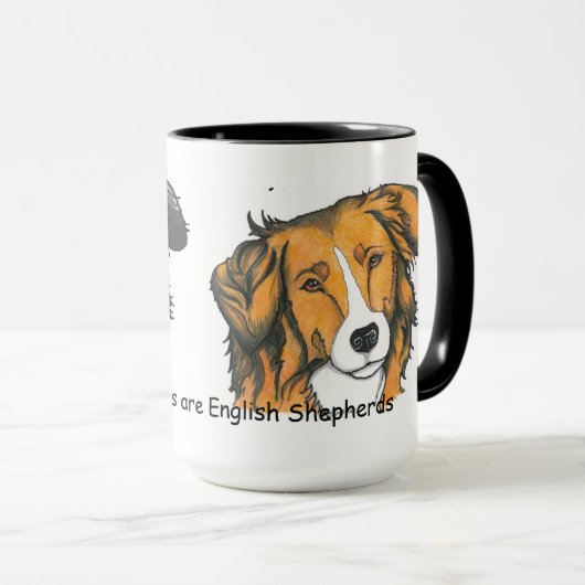 Mein beste Freunde Englisch Shepherds Tasse!! Tasse (VorderseiteRechts)