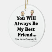 Mein bester Freund-Andenken Oranaments Keramikornament (Links)