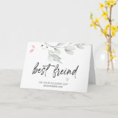 Mein bester Freund auf deinem Brautgeschenk für de Karte (Gelbe Blume)