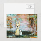 Mein bester Freund, Baby Kaninchen, Babyschale Abs Postkarte (Vorne/Hinten)