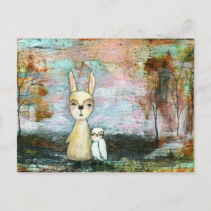 Mein bester Freund, Baby Kaninchen, Babyschale Abs Postkarte