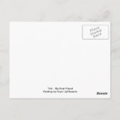 Mein bester Freund, Baby Kaninchen, Babyschale Abs Postkarte (Rückseite)