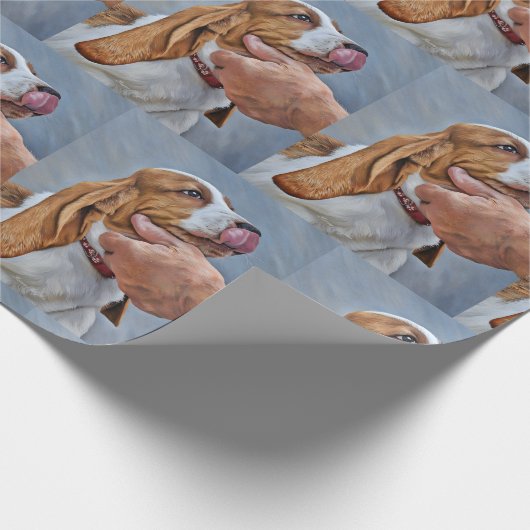 Mein bester Freund Basset Hound Geschenkpapier (Ecke)