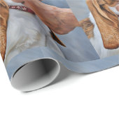 Mein bester Freund Basset Hound Geschenkpapier (Rolleneckpunkt)