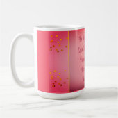 Mein bester Freund blassrotes Design Kaffeetasse (Links)