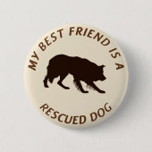Mein bester Freund (Border-Collie) Button (Vorderseite)