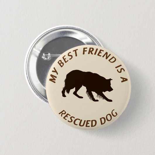 Mein bester Freund (Border-Collie) Button (Vorne & Hinten)
