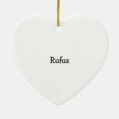 Mein bester Freund druckt Design mit Pet-Namen Keramik Ornament (Hinten)