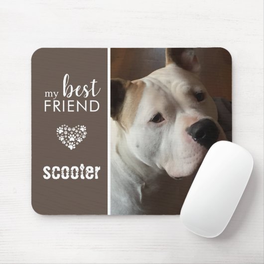 Mein bester Freund Foto Personalisiert Mousepad (Mit Mouse)