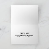**MEIN BESTER FREUND** GEBURTSTAG KARTE (Innenseite)