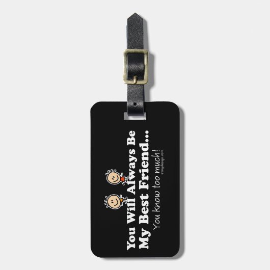 Mein bester Freund Gepäckanhänger (Vorderseite vertikal)
