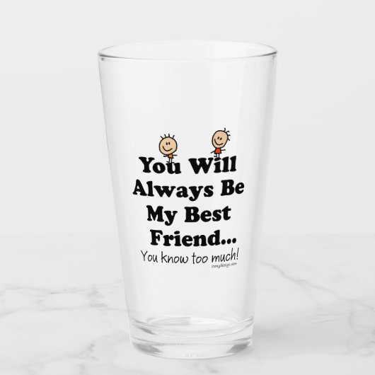 Mein bester Freund Glas (Vorderseite)