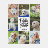 Mein bester Freund hat Paare Personalisierten 8 Fo Fleecedecke (Vorderseite)