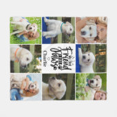 Mein bester Freund hat Paare Personalisierten 8 Fo Fleecedecke (Vorderseite (Horizontal))