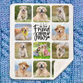 Mein bester Freund hat Pads Custom Pet Hund 11 Fot Sherpadecke