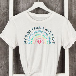Mein bester Freund hat Paws Dog Lover T-Shirt