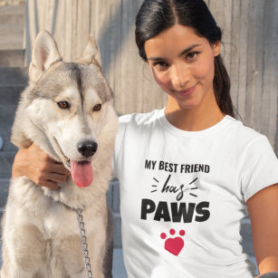 Mein bester Freund hat Paws-Dog-Zitat T-Shirt