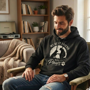 Mein bester Freund hat Pfoten Hoodie - Vintage Hun