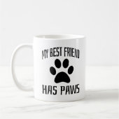 Mein bester Freund hat Pfoten - Hundefreunde Kaffeetasse (Links)