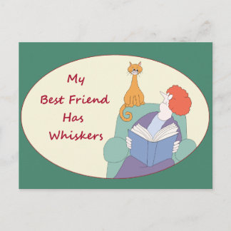 Mein bester Freund hat Whiskys Postkarte