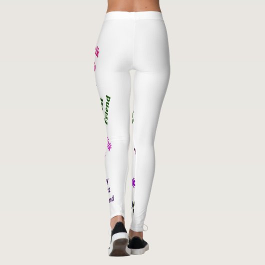 Mein bester Freund-Hundekuh Leggings (Rückseite)