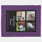 Mein bester Freund, individuelles Foto Fleecedecke (Vorderseite (Horizontal))