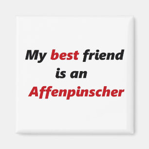 Mein bester Freund ist Affenpinscher Magnet