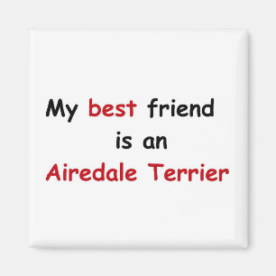 Mein bester Freund ist Airedale Terrier Magnet