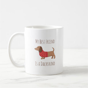 Mein bester Freund ist Dackel Dackel Hund Red Swea Kaffeetasse