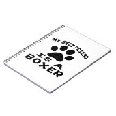 Mein bester Freund ist ein Boxer Notizblock (Linke Seite)