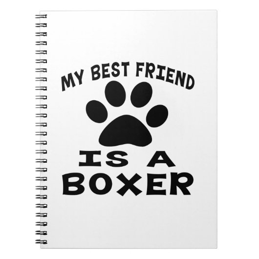 Mein bester Freund ist ein Boxer Notizblock (Vorderseite)