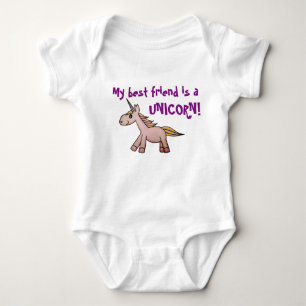 Mein bester Freund ist ein Einhorn Baby Strampler