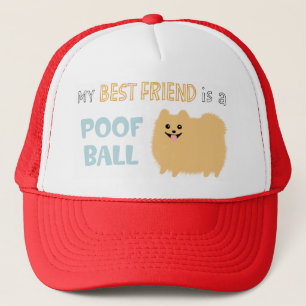 Mein bester Freund ist ein FLUFFBALL - Süßer Pomer Truckerkappe