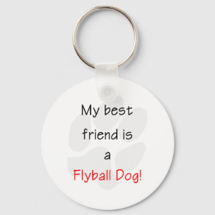 Mein bester Freund ist ein Flyball-Hund Schlüsselanhänger