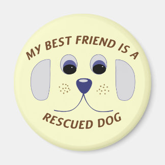 Mein bester Freund ist ein geretteter Hund Magnet