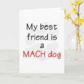 Mein bester Freund ist ein MACH Hund Karte (Gelbe Blume)