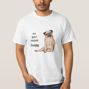 Mein bester Freund ist ein Mops Individuelle Name T-Shirt