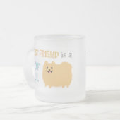 Mein bester Freund ist ein POOF BALL - Niedlicher Mattglastasse (Vorderseite Links)