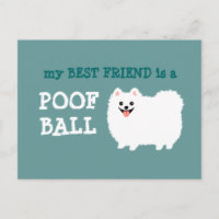 Mein bester Freund ist ein Poof Ball - White Spitz